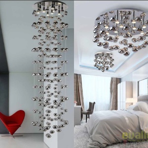 Lustra moderna aplicata design deosebit 80cm Luvia CH - Img 4