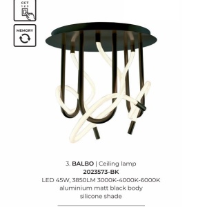 Lustra moderna aplicata LED BALBO - Img 3
