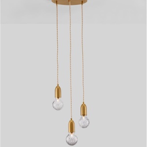 Lustra moderna cu 3 pendule design minimalist VEDA 107192 universul-luminii.ro