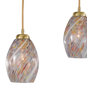 Lustra moderna cu 5 pendule design italian 10034 multicolor 107402 universul-luminii.ro