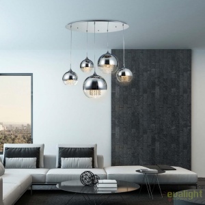 Lustra moderna cu 5 pendule Fermi MYP140-PL-170-5-N 179362 universul-luminii.ro