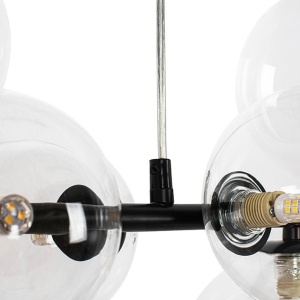 Lustra moderna cu 7 de surse de lumina si LED LINEA 90 222382 universul-luminii.ro