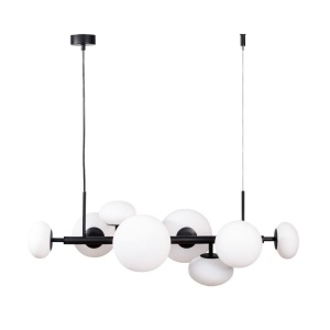 Lustra moderna cu 8 surse de lumina Omi negru