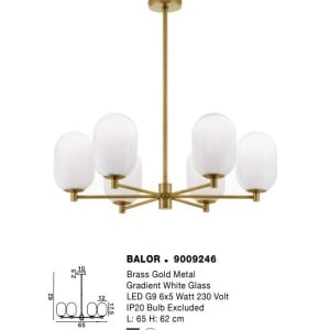 Lustra moderna design deosebit cu 6 de surse de lumina BALOR 213922 universul-luminii.ro