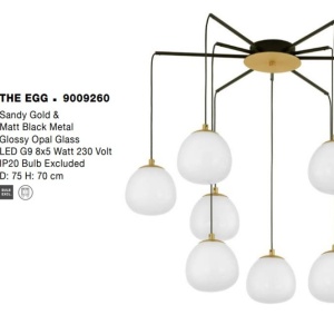 Lustra moderna design deosebit cu 8 de surse de lumina THE EGG 213902 universul-luminii.ro