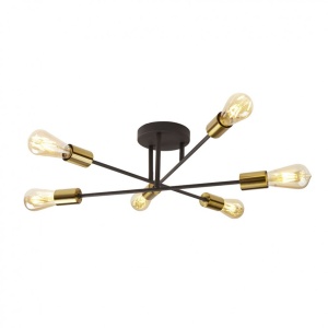 Lustra moderna design minimalist Armstrong 6L 8046-6BK SRT