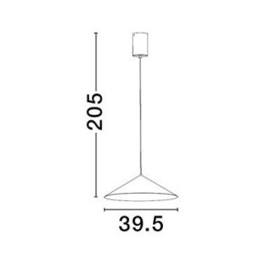 Lustra moderna suspendata LED Lui, negru 169182 universul-luminii.ro