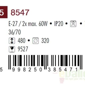 Lustra, Pendul clasic diametru 32cm Marlene 8547 RX - Img 3