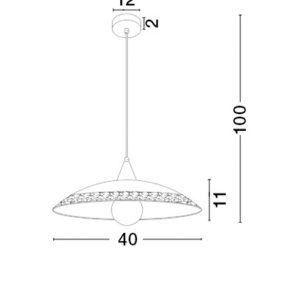 Lustra, Pendul design clasic Andria 40cm NVL-7326324 83152 universul-luminii.ro