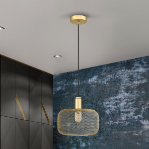 Lustra/pendul design decorativ modern Osiris auriu - Img 1