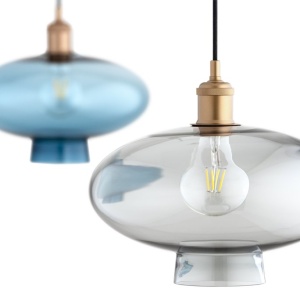 Lustra/pendul design decorativ TRESCO cupru/fumuriu - Img 4