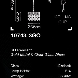 Lustra/pendul design elegant Belle 3LT - Img 4