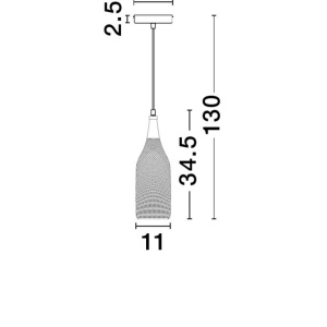 Lustra / Pendul design modern Ã˜11cm NEVA NVL-9402435 - Img 4