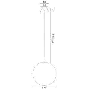 Lustra/Pendul design modern ALMIROS 30cm alama 223252 universul-luminii.ro