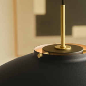 Lustra, Pendul Design Modern Minimalist, Metal, Latif negru 243672 universul-luminii.ro