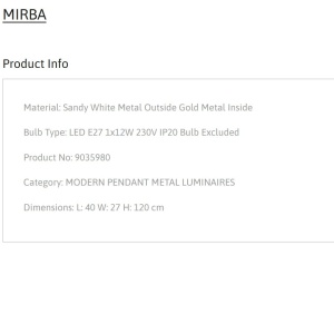 Lustra/Pendul design modern MIRBA alb - Img 4