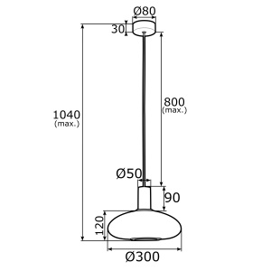 Lustra / Pendul design modern SAGUNTO 30cm 102962 universul-luminii.ro