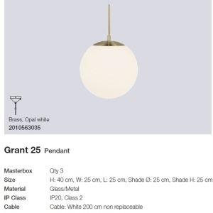 Lustra, Pendul design nordic Grant 25 2010563035 NL 189942 universul-luminii.ro