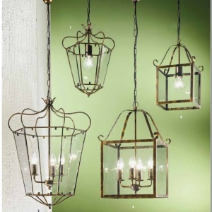 Lustra / Pendul design rustic Manto Latern HL 6-1532/3 Antik-gold OR 52832 universul-luminii.ro