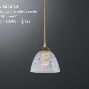 Lustra/Pendul din alama design italian D-14cm 6252 201612 universul-luminii.ro