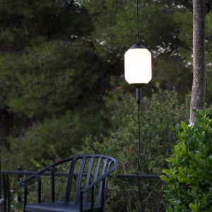 Lustra/Pendul iluminat exterior decorativ SAIGON cone cap R17 gri/alb 127742 universul-luminii.ro