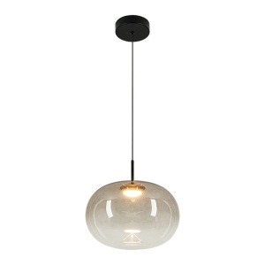 Lustra/Pendul LED design decorativ VITRO maro/negru - Img 3