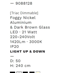 Lustra/Pendul LED design modern decorativ ESTI 237002 universul-luminii.ro