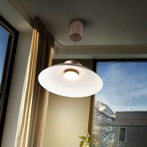 Lustra/ Pendul LED design modern Ion bronz 48cm - Img 7