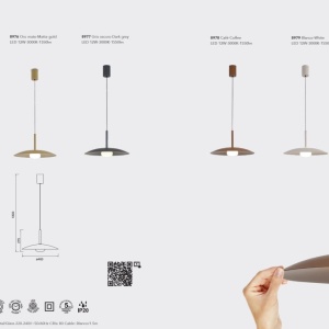 Lustra/Pendul LED design modern LIDIA alb MA-8979 - Img 3
