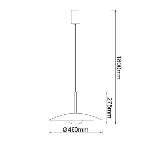 Lustra/Pendul LED design modern LIDIA auriu MA-8976 171302 universul-luminii.ro