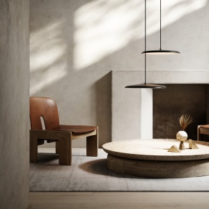 Lustra, Pendul LED, Design Nordic Minimalist, Artist 40cm Negru - Img 6
