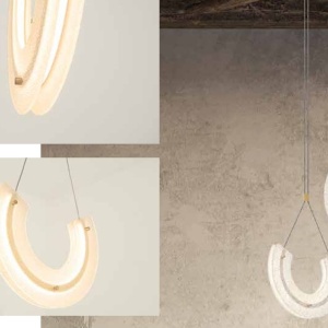 Lustra, Pendul LED, Modern, Aluminiu, Auriu, Deco 166662 universul-luminii.ro