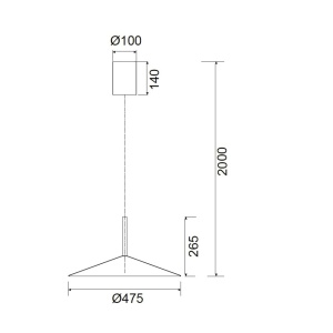 Lustra/Pendul LED reglabil CALICE alb 16W - Img 5