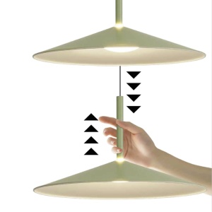 Lustra/Pendul LED reglabil CALICE negru 16W - Img 2