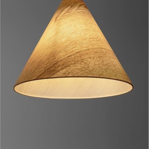 Lustra/Pendul lemn natural, ELYSIAN, D 30cm 243902 universul-luminii.ro
