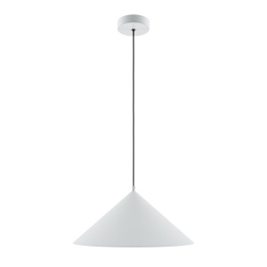 Lustra/Pendul metalic Basic D-35cm alb