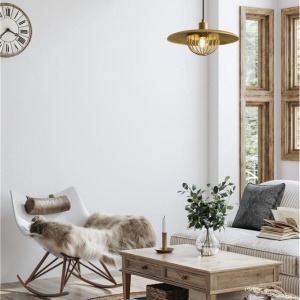 Lustra /Pendul metalic design modern FOX auriu 138562 universul-luminii.ro
