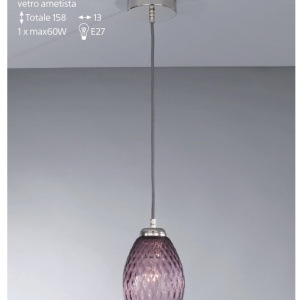 Lustra, Pendul modern design italian 10008 Amethyst 202682 universul-luminii.ro