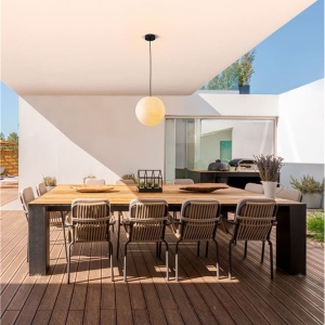 Lustra/Pendul modern iluminat exterior decorativ IP65 MOON D-30cm 160482 universul-luminii.ro