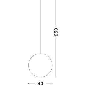 Lustra/Pendul modern iluminat exterior decorativ IP65 MOON D-40cm 238372 universul-luminii.ro