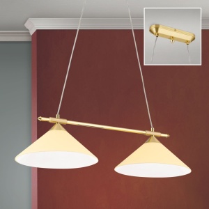 Lustra, Pendul realizat manual ARTDESIGN 2L, alama mat/ champagne 241552 universul-luminii.ro