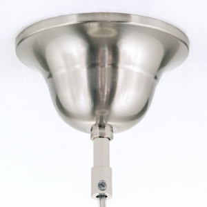 Lustra, Pendul realizat manual ARTDESIGN 30cm, crom satinat/ alb opac 163552 universul-luminii.ro