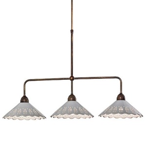 Lustra, Pendul rustic fabricat manual 3 brate Fiori di Pizzo 065.25OC