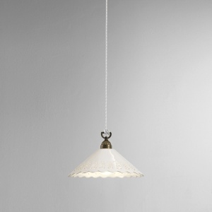 Lustra, Pendul rustic fabricat manual diametru 40cm Fiori di Pizzo 065.09.OC