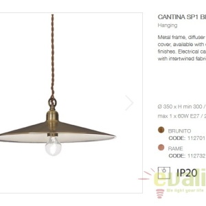 Lustra, Pendul rustic inaltime reglabila CANTINA SP1 BIG BRUNITO 112701 57202 universul-luminii.ro