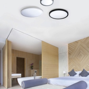 Lustra / Plafoniera LED design slim MALTA R 60 4000K alba 98002 universul-luminii.ro