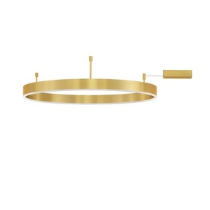 Lustra/Plafoniera LED dimabila design circular MOTIF bronz 80cm 121602 universul-luminii.ro
