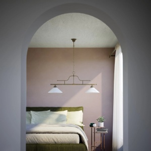 Lustra stil clasic italian din alama cu 2 brate Fiordo - Img 5