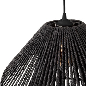 Lustra stil modern natural Amalfi II negru 160692 universul-luminii.ro
