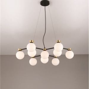 Lustra suspendata cu 10 surse de lumina DOMINO 152712 universul-luminii.ro